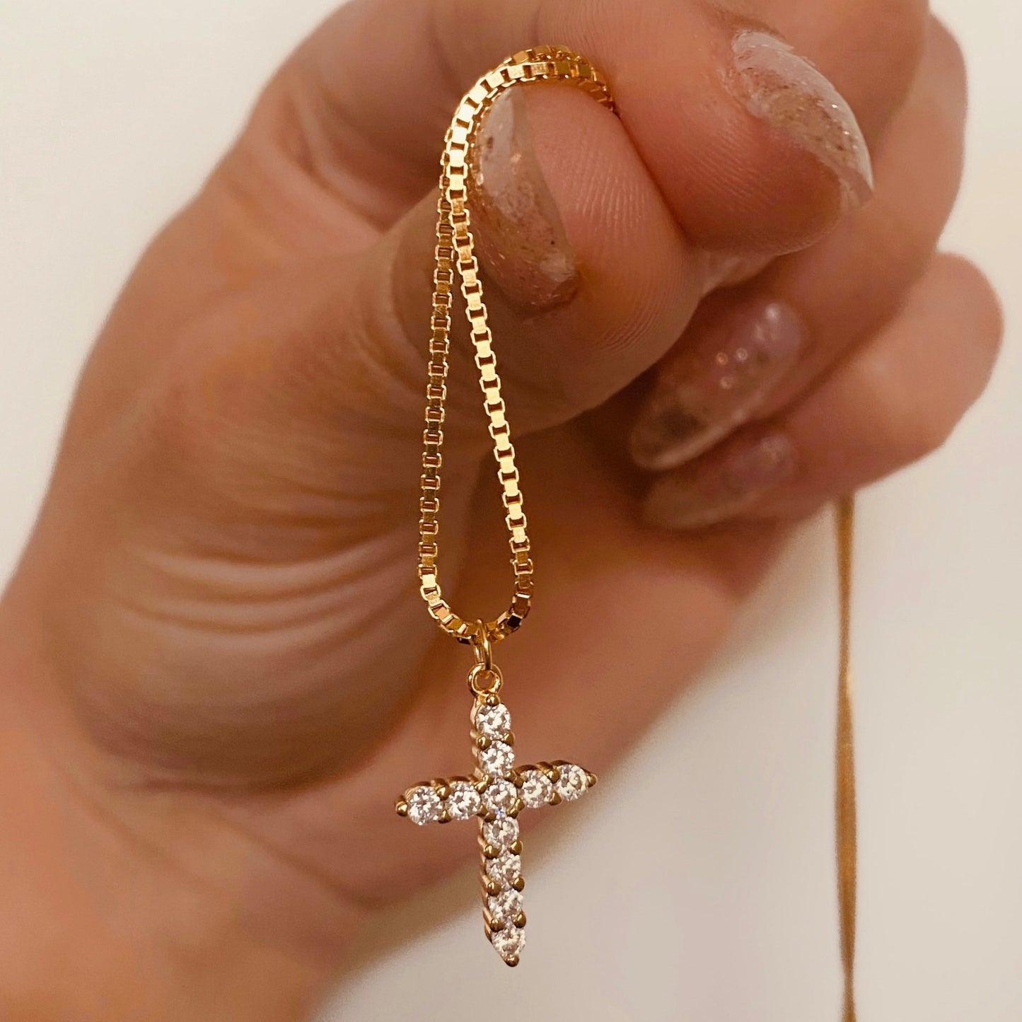 Collier Croix Doré