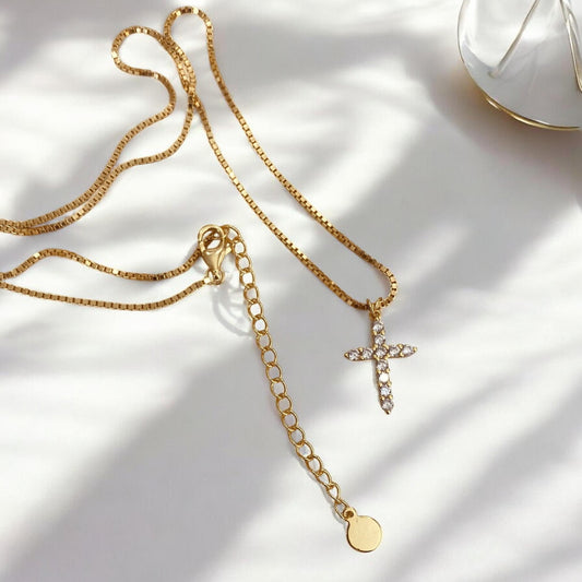 Collier Croix Doré